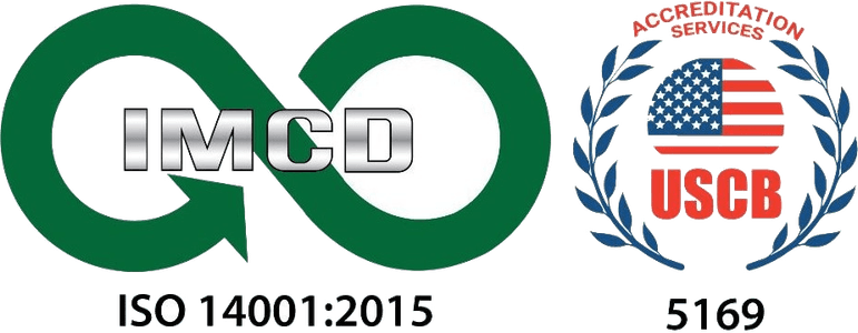 ISO 14001:2015 certification badge