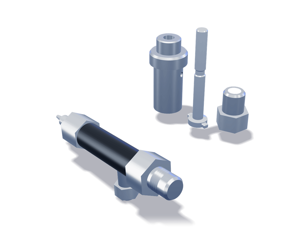 Fuel injector, pump barrel and plunger, and delivery valve holder